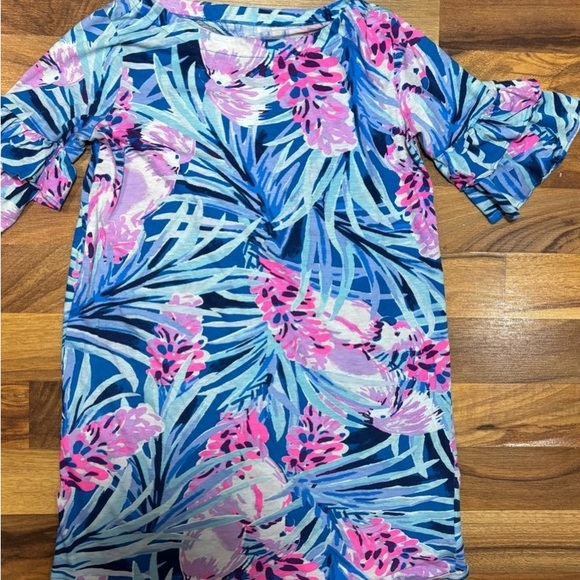 Floral Ruffle Sleeve Dress - Picture 2 of 2